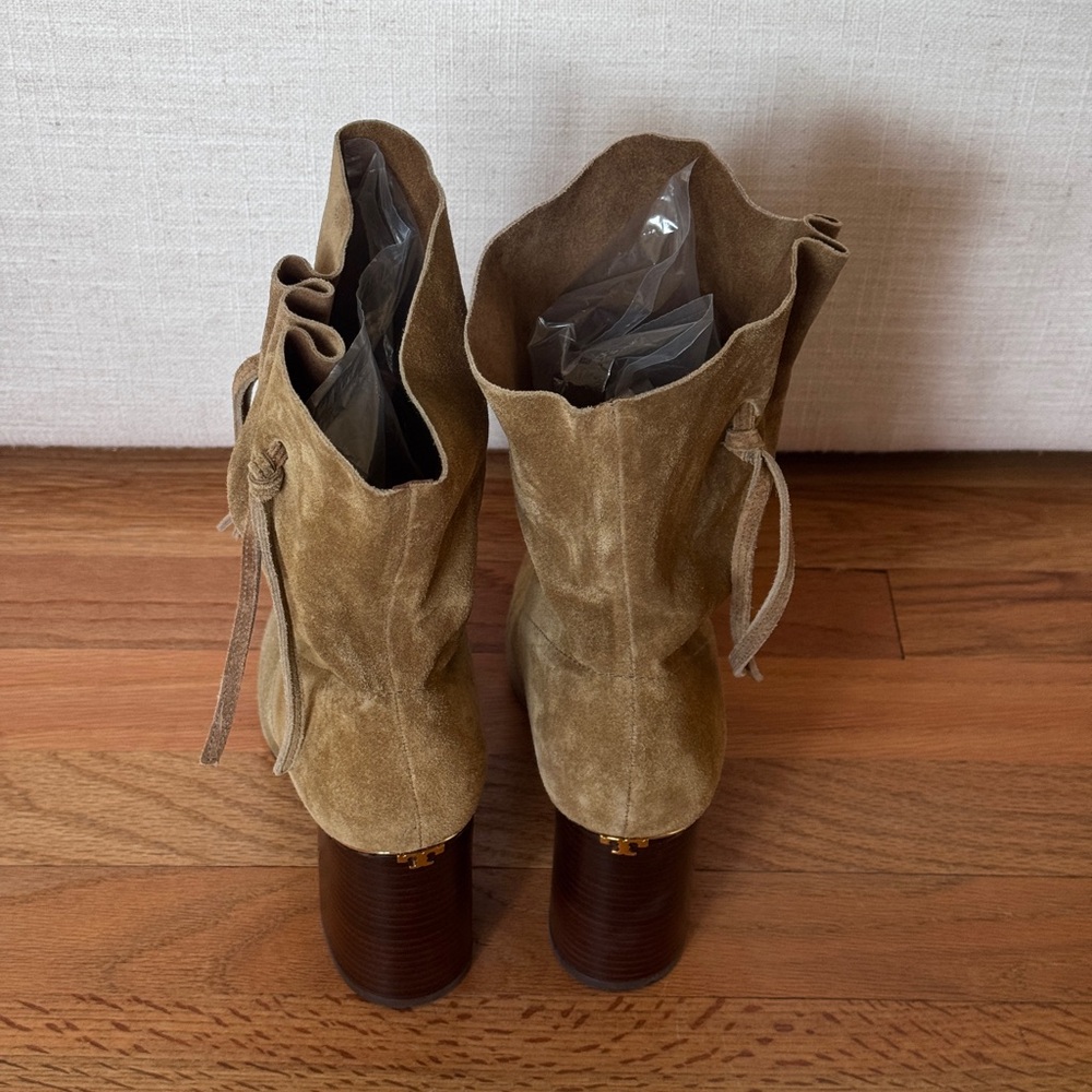 Tory Burch gigi tan suede bootie size 8 1/2 - Picture 6 of 6